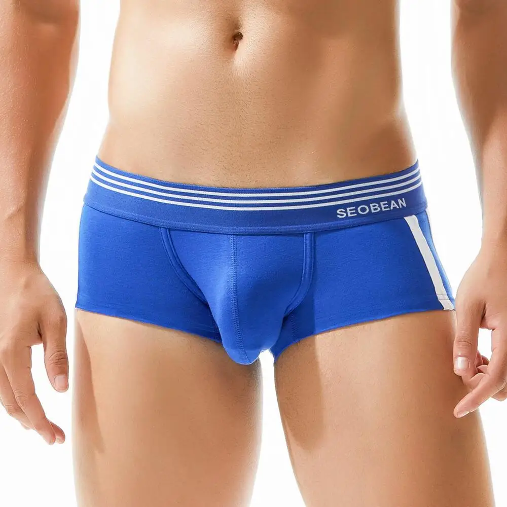 

SEOBEAN мужское нижнее белье хлопок боксеры мужские трусики U выпуклая сумка сексуальные трусы боксеры шорты трусики для мужчин