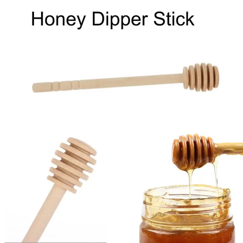 Деревянные мешалки Мёд ковш деревянная ложка для меда палочка банку палка