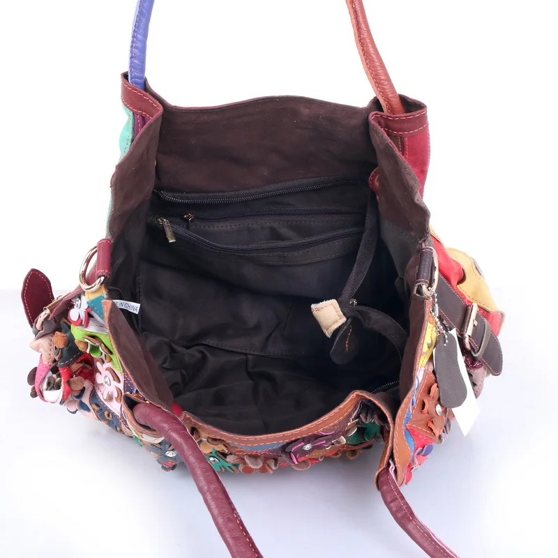 

Large Purse Colorful Straps Big Totes Women Daily Use Handbags Baby Changing Bags Patchwork High Quality Free Shipping