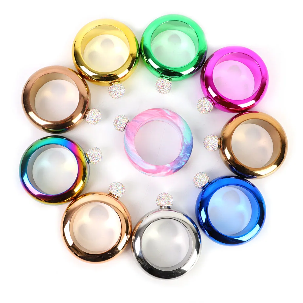 3 5 унций браслет фляжка из нержавеющей стали для виски водки Фляга Кувшин посуда