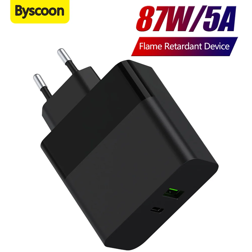 PD 87W адаптер питания USB-C USB настенное зарядное устройство для ноутбука MacBook Pro Air