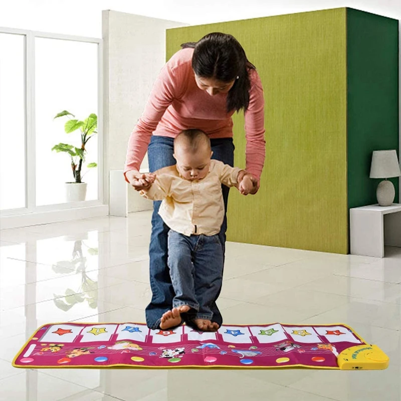 

Children's Music Mat, Music Piano Keyboard Dance Floor Mat Animal Carpet Contact Game Mat Toddler Toy Boy Girl