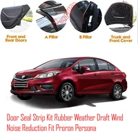 door seal strip kit self adhesive window engine cover soundproof rubber weather draft wind noise reduction for proron persona