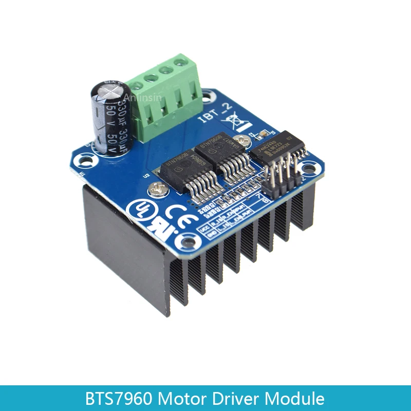 Плата модуля управления двигателем высокой мощности BTS7960/BTN7960 43A H bridge для