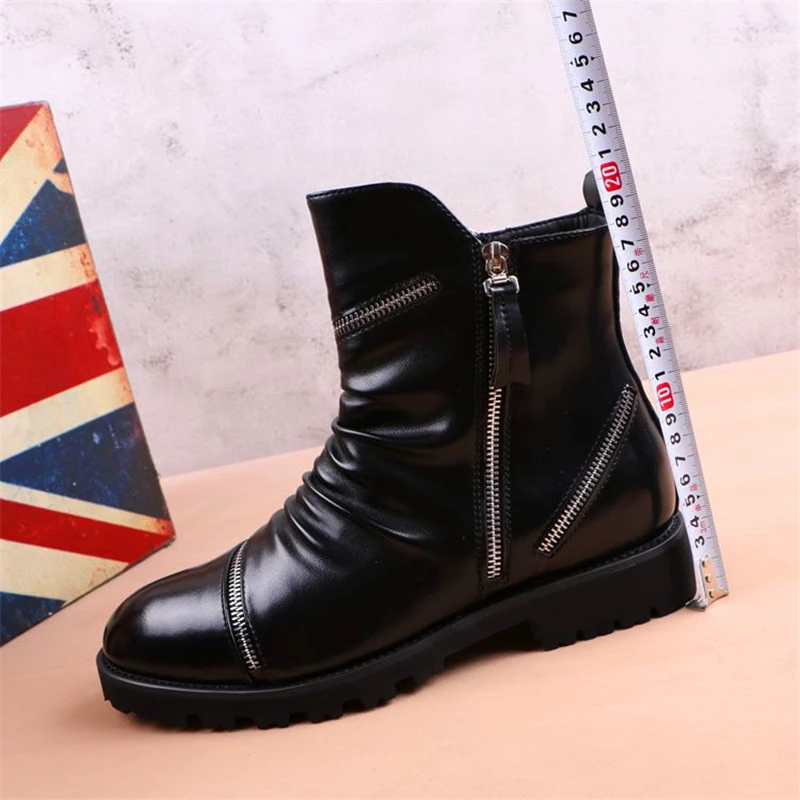 Демисезонные классические ботинки для мужчин повседневная кожаная обувь