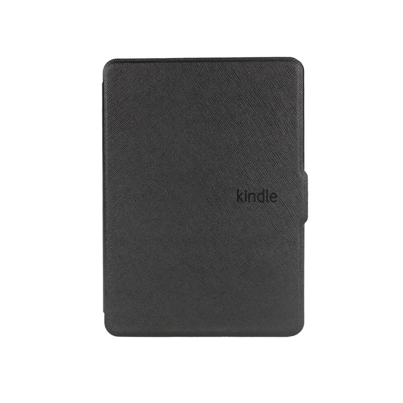 black Чехол из искусственной кожи PU для Kindle 8 E-reader, защитный чехол для Kindle 8th Generation Ebook, жесткий корпус, защита от автоматического сна/пробуждения - Цвет: black