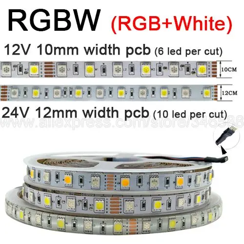 Veromount гибкая светодиодная лента SMD 5050 теплый белый 12В/24В 5м