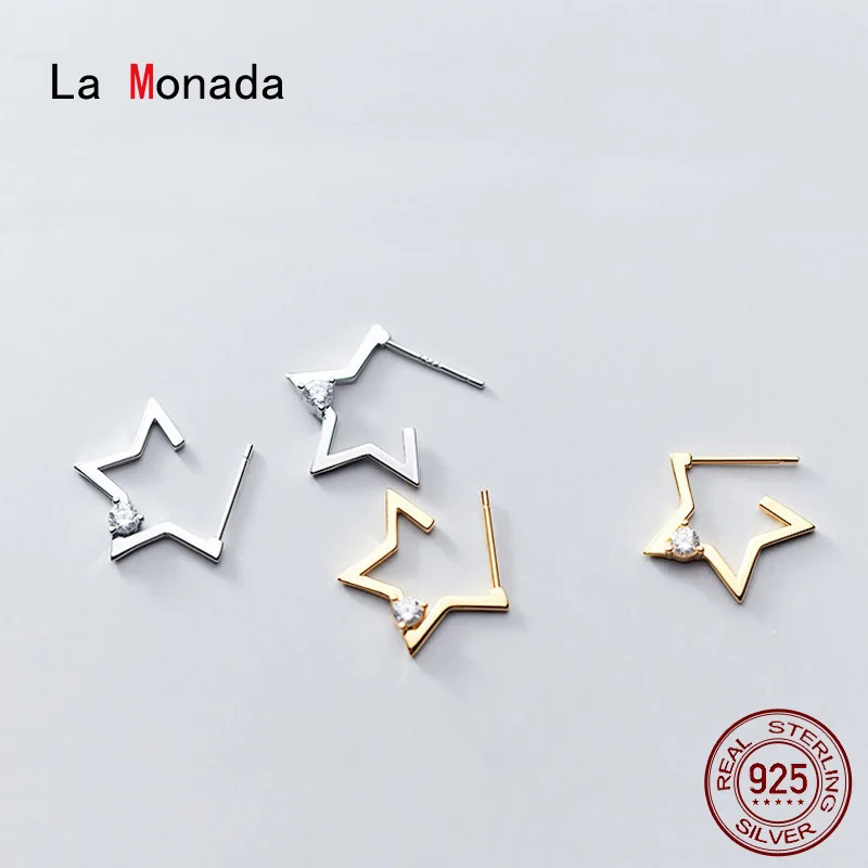 

La Monada Star Small Stud Earrings Minimalist 925 Sterling Silver Earrings For Women Girls Real Silver 925 Jewelry Earrings