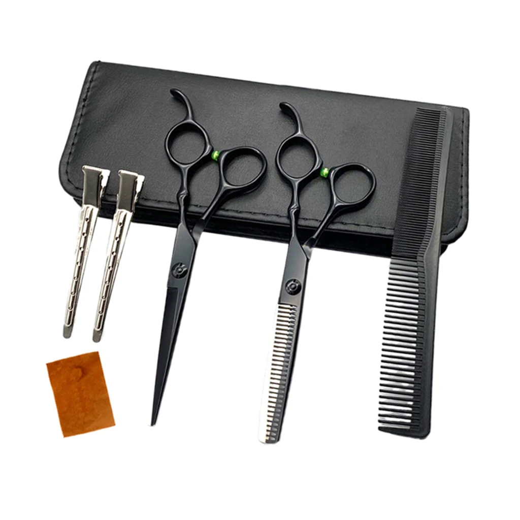 

7pcs 6.0'' Professional Salon Hair Cutting Scissors Barber Hair Set Kit