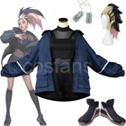 Костюм для косплея LOL KDA Baddest Akali KDA AKALI Косплей LOL сексуальный костюм куртка ожерелье для женщин полный комплект на Хэллоуин