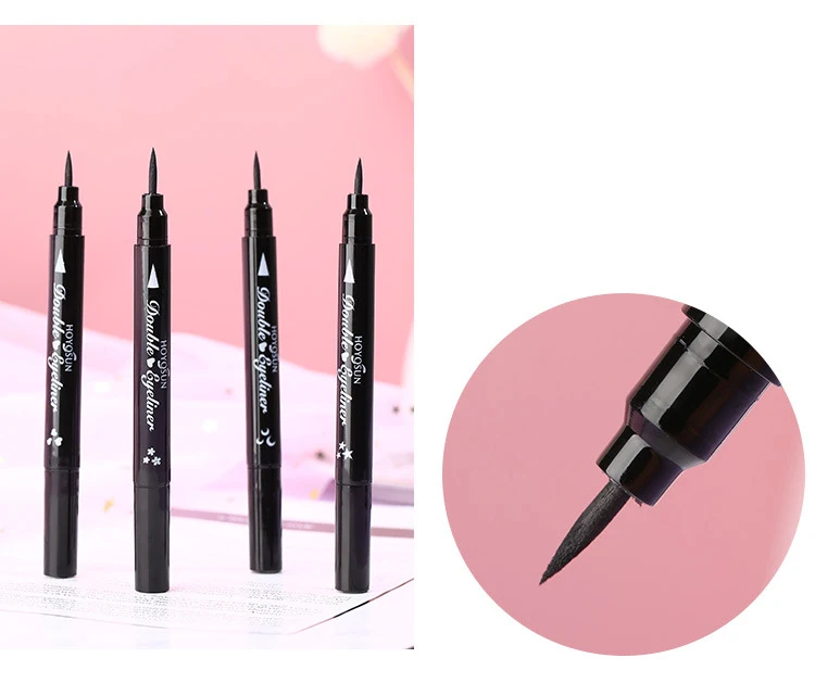 1Pc Double Head Eyeliner Stamp Pen Moon Heart Flower Make Up Waterproof Pencil Cosmetics Makeup TSLM1 |