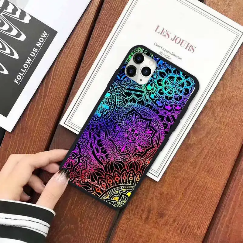 

Mandalas art design Pattern luxury brand shell Phone Case for iPhone 11 12 pro XS MAX 8 7 6 6S Plus X 5S SE 2020 XR