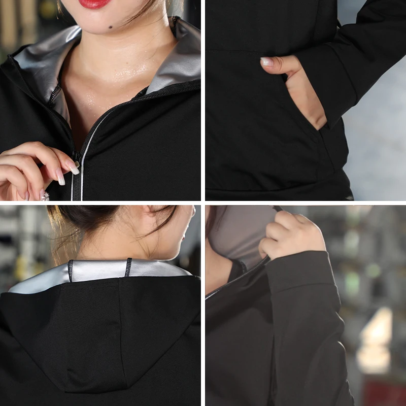 Женский спортивный костюм для похудения S/M/L/XL/XXL/XXXL/4XL полиэстер|Наборы тренировок