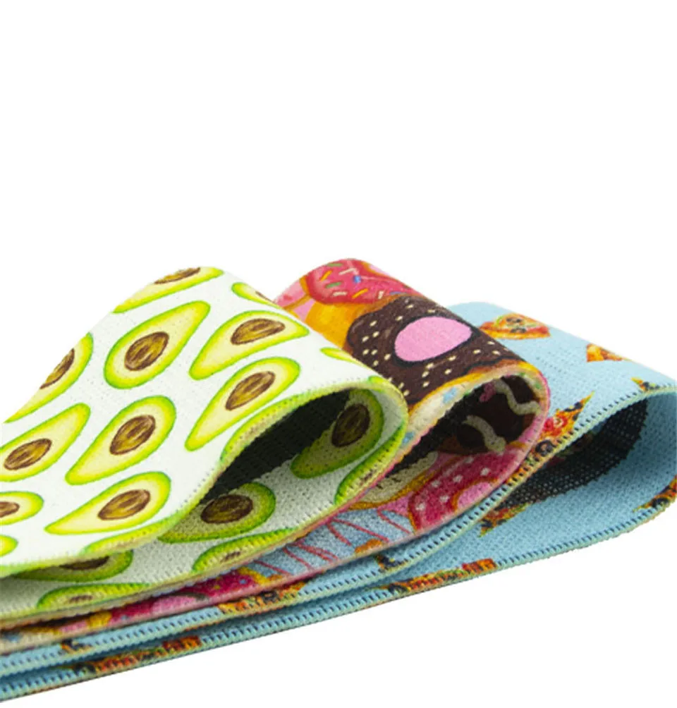 Авокадо/пончик/тесто для пиццы с узором в стиле хип кольцевые Эспандеры анти