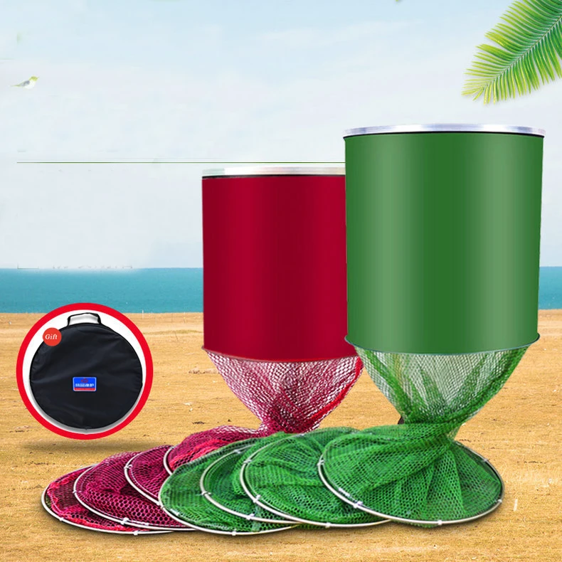 Фольгированный с рыбой корзинка для кольца край быстросохнущая сеть ловли