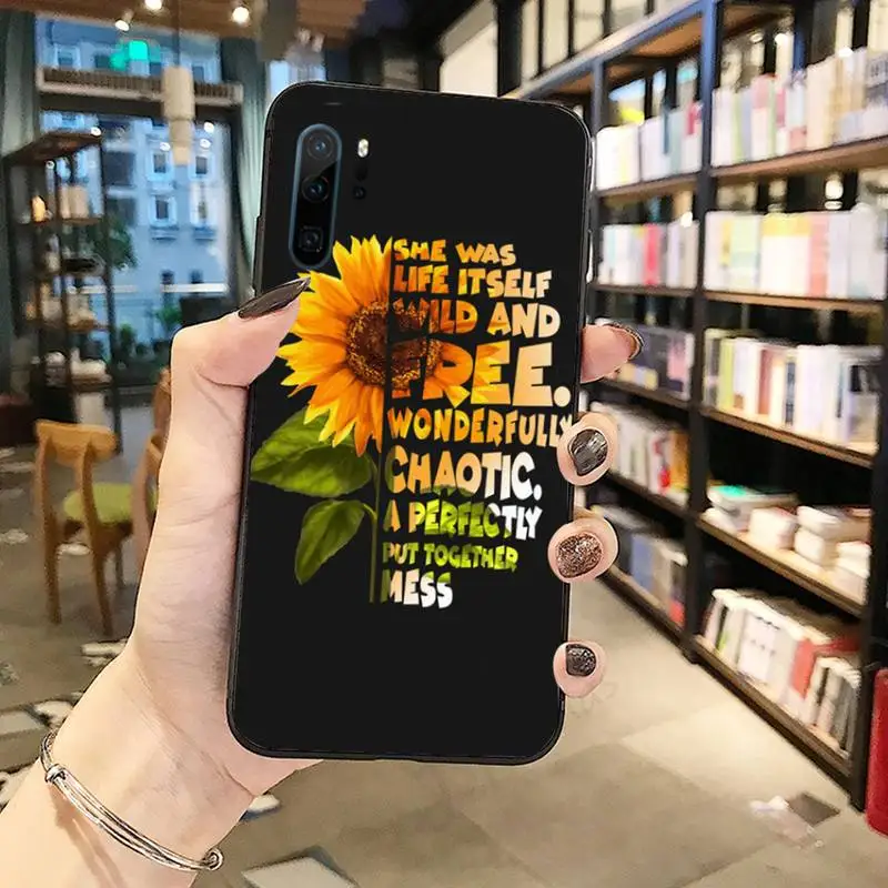 

Sunflower ins style beautiful Phone Case For huawei p30 p40 p20 lite pro p smart 2019 2020 nova 6 7 se pro 5t coque