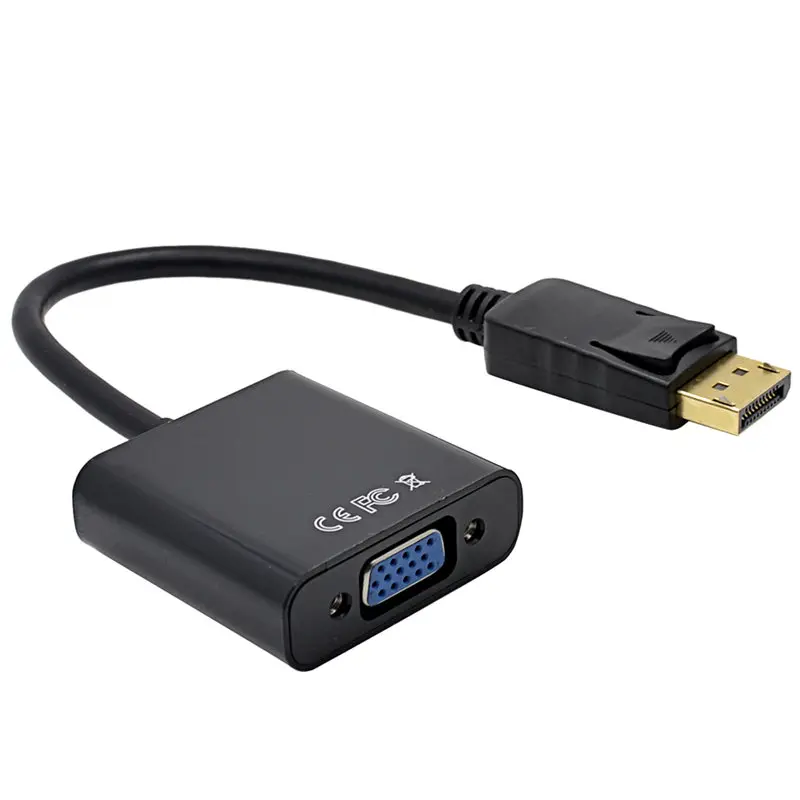 Мужской Дисплей Порты и разъёмы DP to VGA Женский Кабельный адаптер переходник для