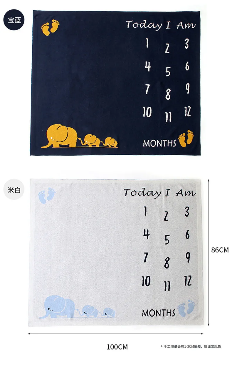 Детское месячное одеяло my first year Baby memories milestone cards одеяла реквизит для фотосессии Новорожденные Товары для малышей для месяцев ребенка