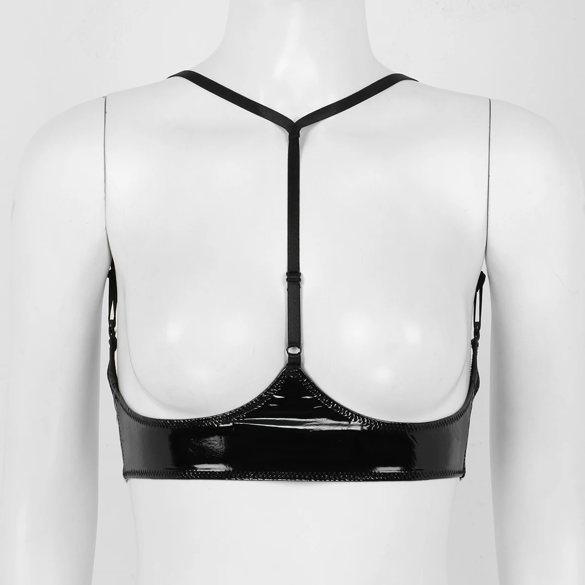 Женские эротические с мокрым эффектом женское белье из лакированной кожи