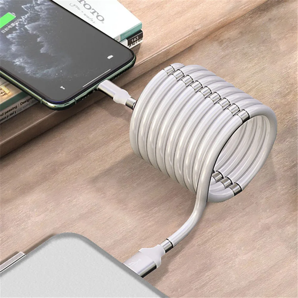 Магнитный зарядный кабель UTBVO портативный USB-кабель для передачи данных