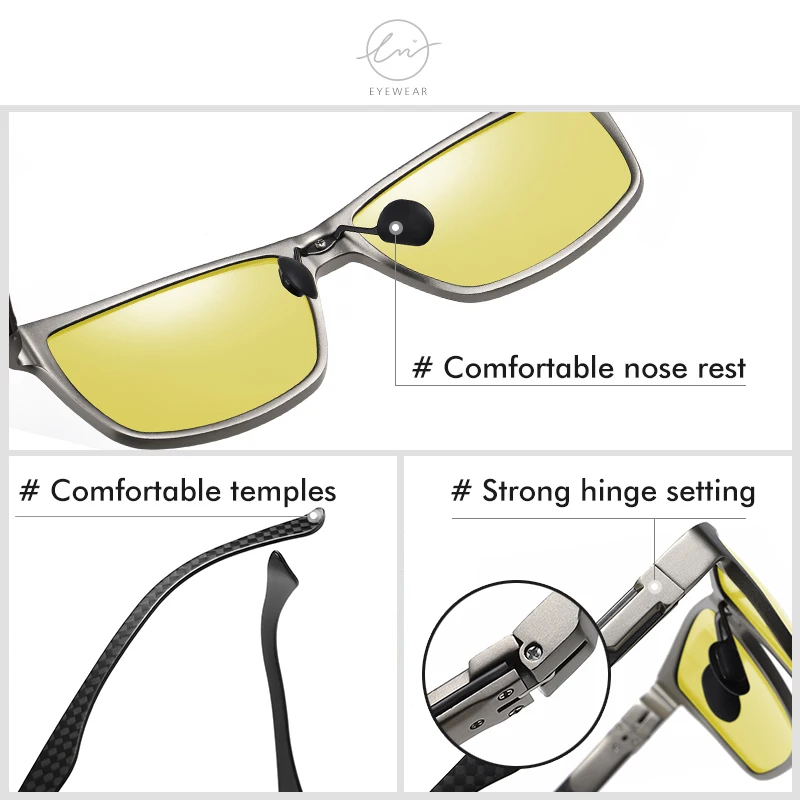 LM 2021 абсолютно новый Для мужчин фотохромные Алюминий солнцезащитные очки женщин