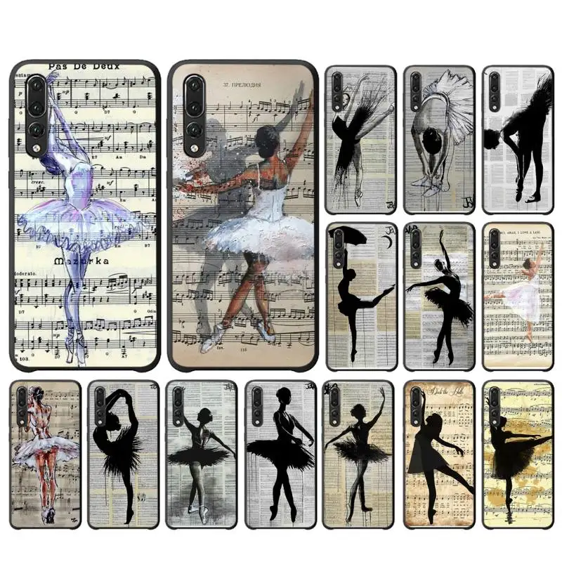 

Graceful Ballerina Dance Phone Case For Huawei Y6 2018 Y7prime2019 funda Case for Y8p Y9 2019 Capa