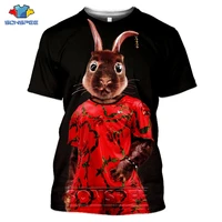 animal crazy hare tshirt oversized t shirt for mens gym t shirts mens 3d print graphics tee lovely rabbit short sleeve clothes