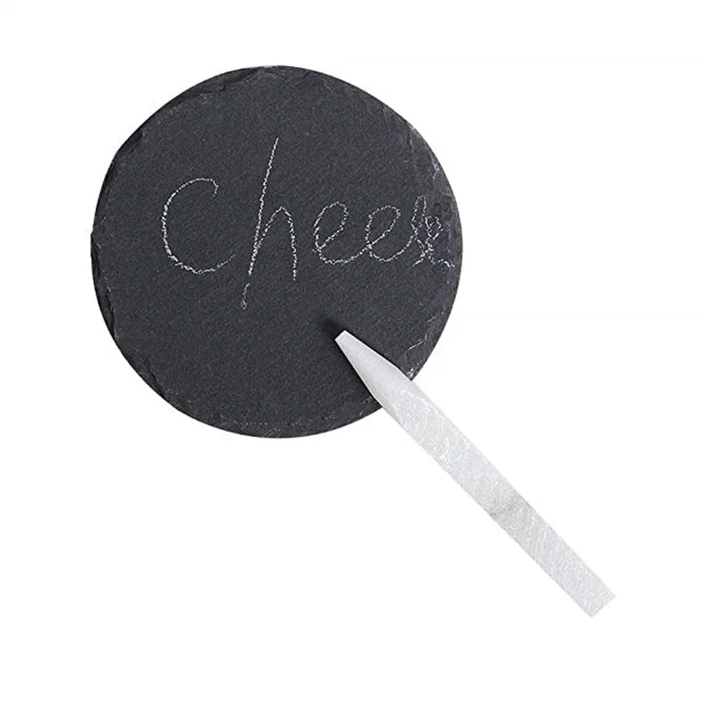 Новинка Лидер продаж западные круглые натуральные тарелки для стейков сланцы