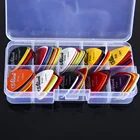 1 коробка чехол 10-50 медиаторы для гитары Alice акустическая электрическая басовая картина медиатор Plectrum аксессуары для гитары толщина 0,58-1,5 мм