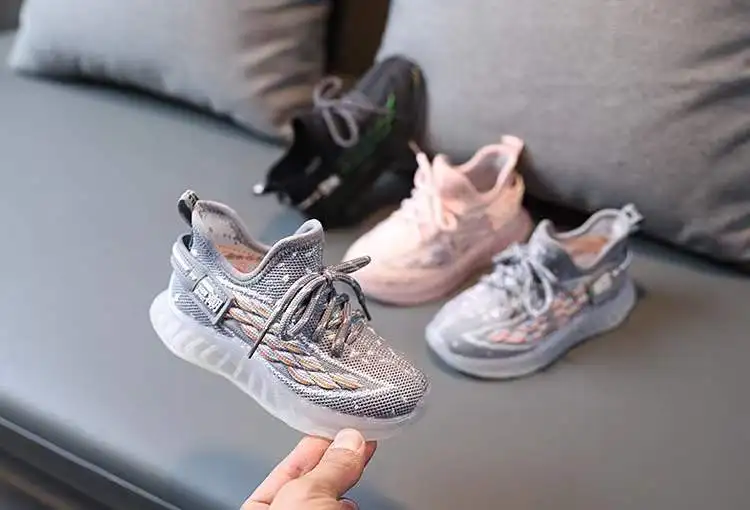 Кроссовки Детские со светодиодной подсветкой для мальчиков и девочек - купить по