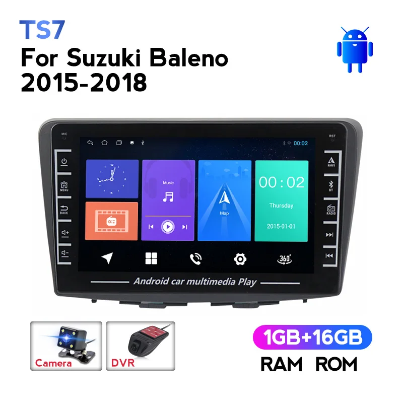

2.5D IPS экран четырехъядерный автомобильный радиоприемник для Suzuki Baleno 2015 2016 2017 2018 GPS навигация FM DVD плеер Поддержка Carplay ADAS DVR