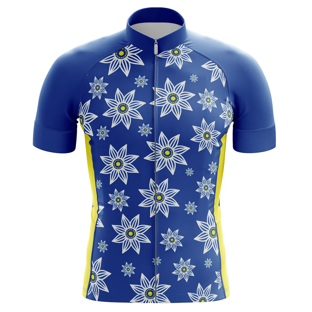 HIRBGOD Для Мужчин's Велоспорт Джерси Корея серии Хризантема узор для верховой езды