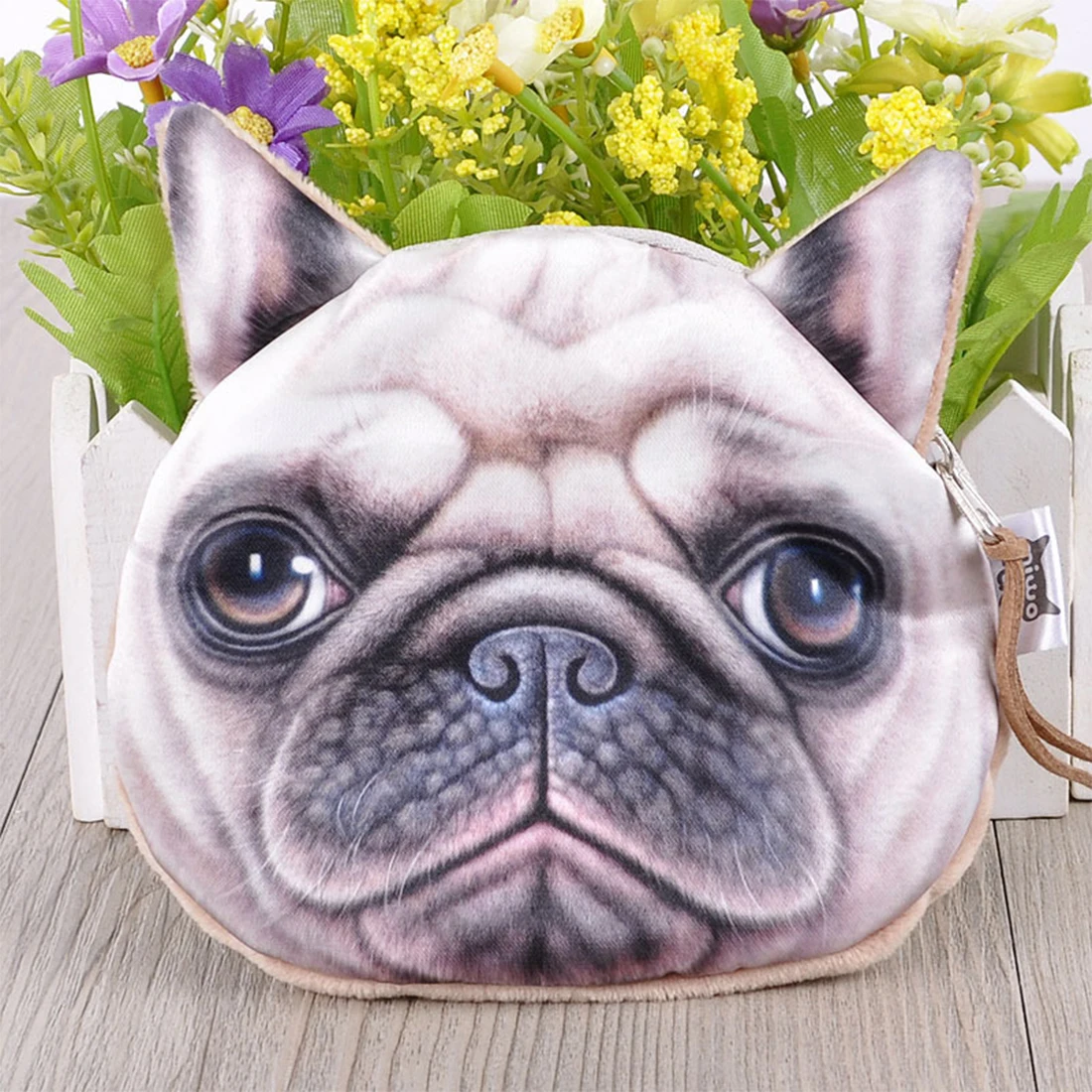 Мини-кошелек с животными для девочек 3D милый плюшевый Кошелек изображением