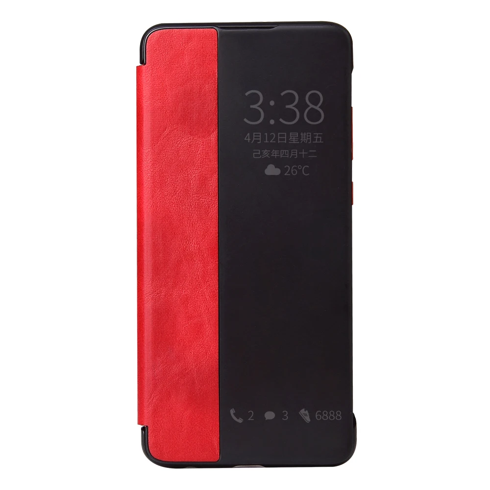 Деловой умный чехол из искусственной кожи с боковым окном для huawei mate 10 Por P20 Pro P30 Pro Smart Auto Sleep Touch View