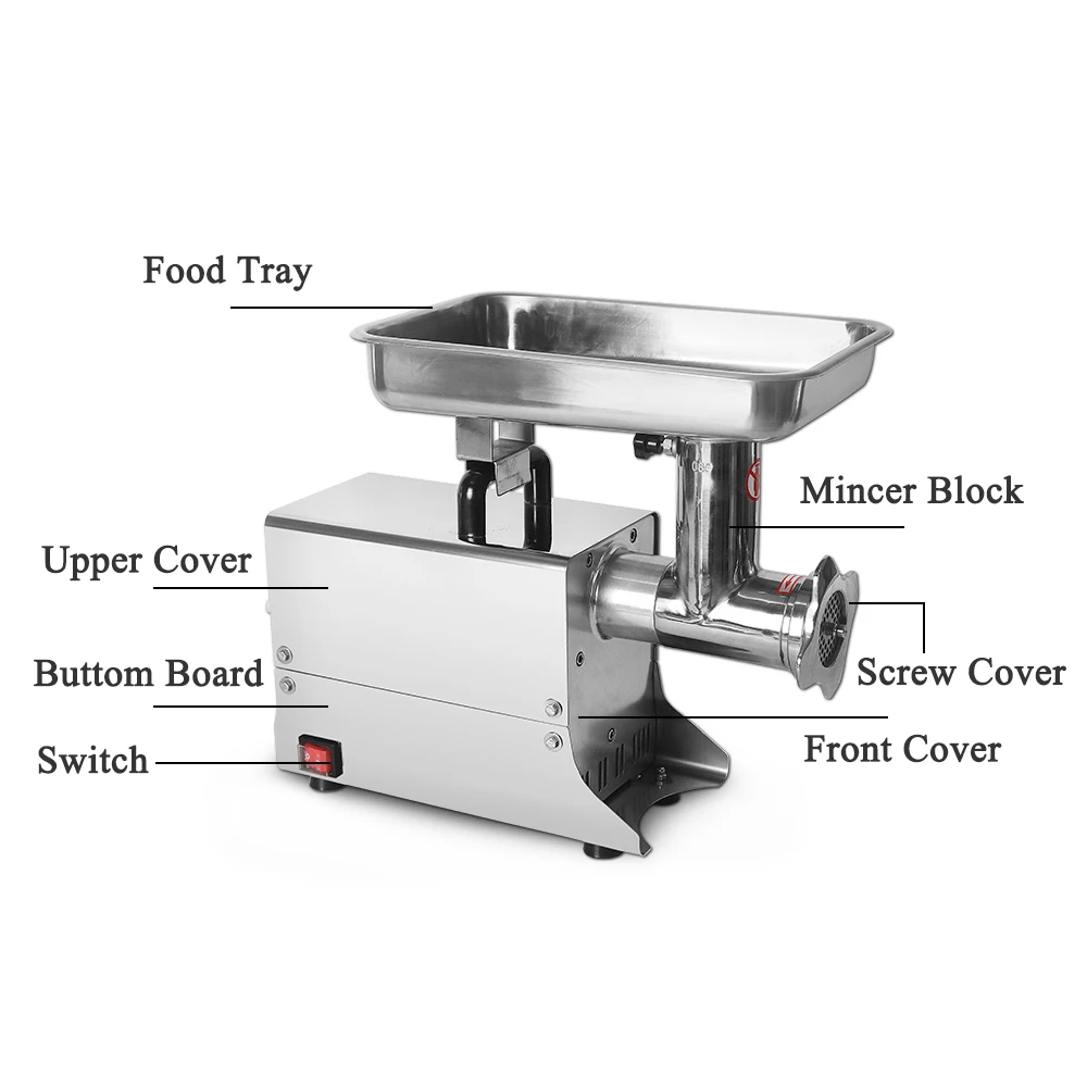 ITOP Коммерческая электрическая мясорубка из нержавеющей стали измельчитель для