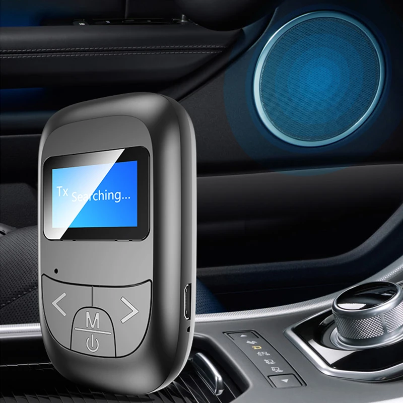 Bluetooth 5 0 адаптер со светодиодный ным экраном беспроводной аудио передатчик