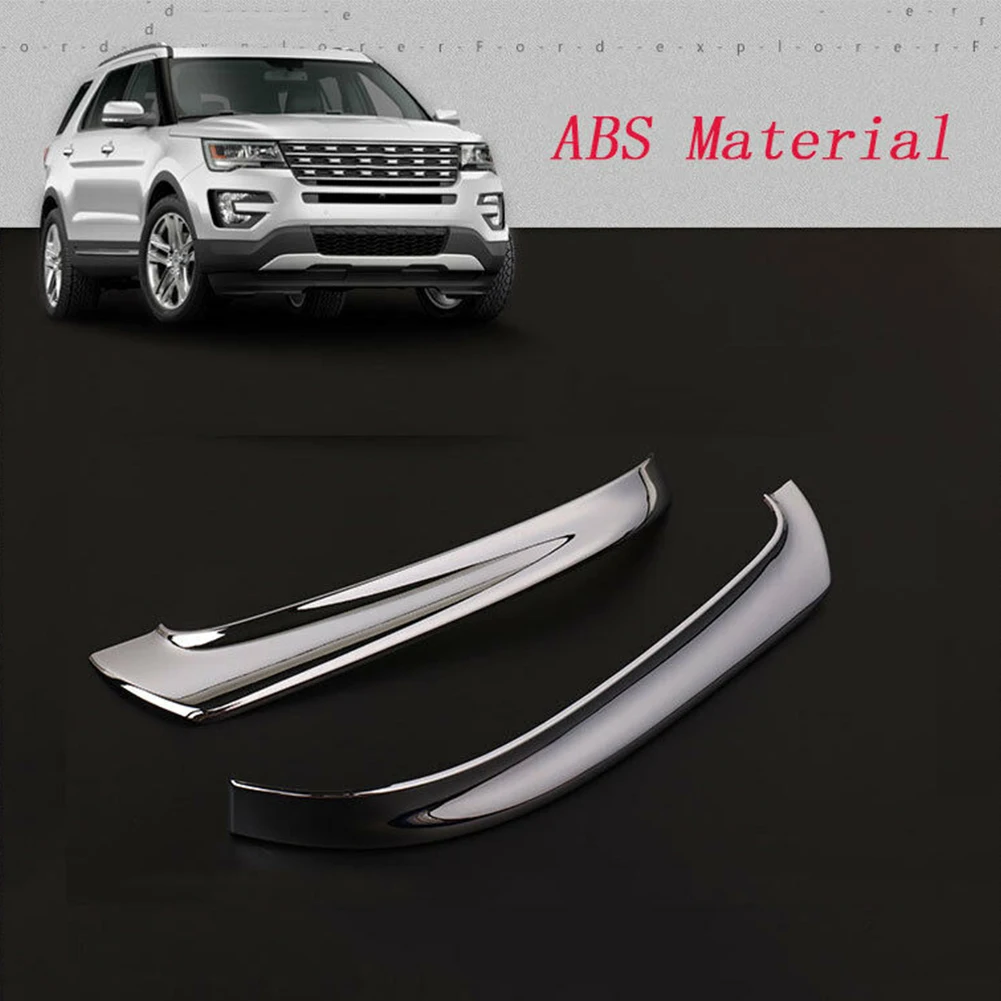 2 шт. ABS хромированный боковое зеркало накладка на козырек для Ford Explorer 2015 2017