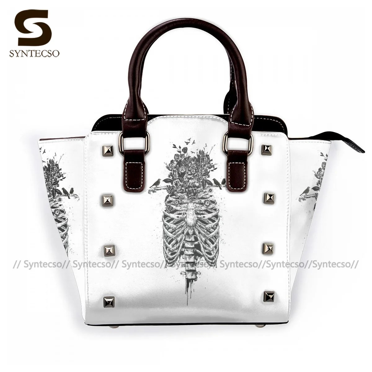 

Skeleton Shoulder Bag Office Female Handbag Fashion Vintage Leather Bags