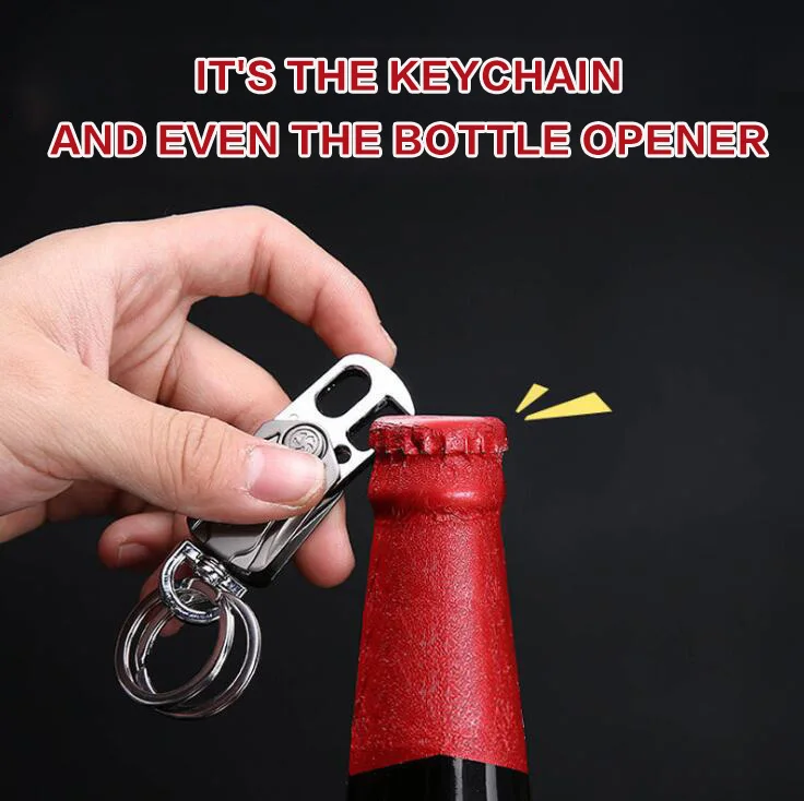 Портативный открывашка для пива подвеска ключей 360 градусов вращающийся Мужская