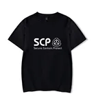 Летняя модная футболка Scp Foundation, Повседневная футболка, новейшая футболка, Мужская футболка с коротким рукавом и принтом из мультфильма