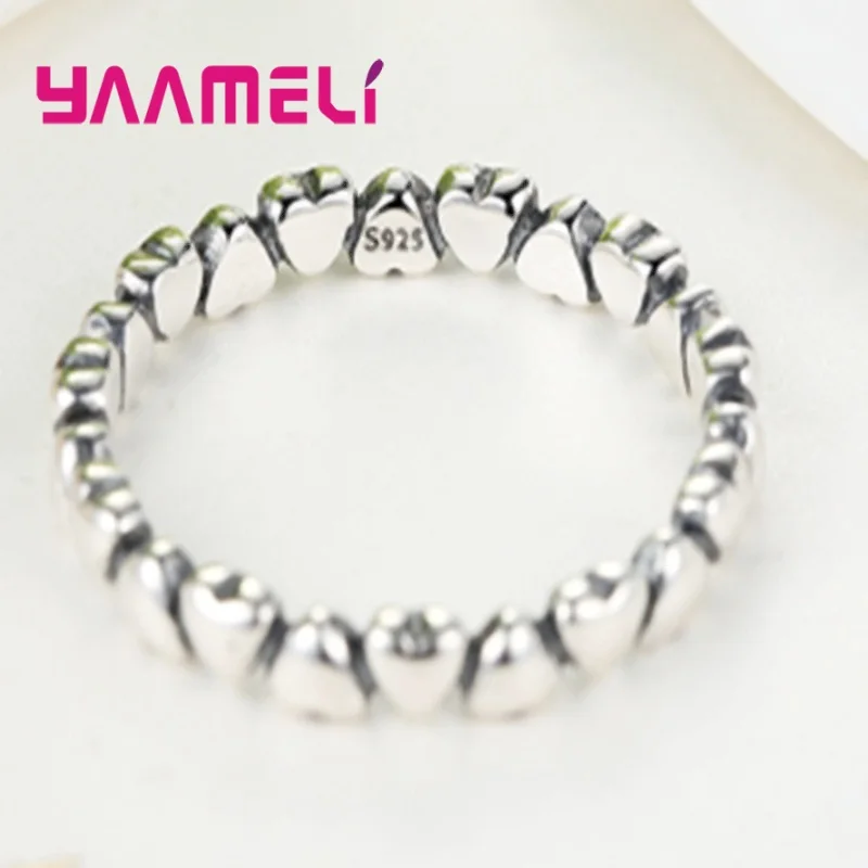 Лидер продаж штабелируемое кольцо с сердечком на костяшке Вечная любовь кольца