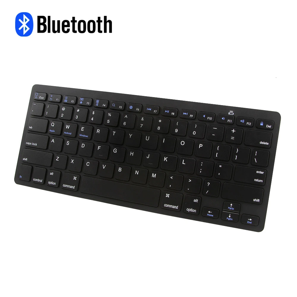 Беспроводная Bluetooth 3 0 клавиатура CHYI 78 кнопок тонкая Бесшумная мини-клавиатура