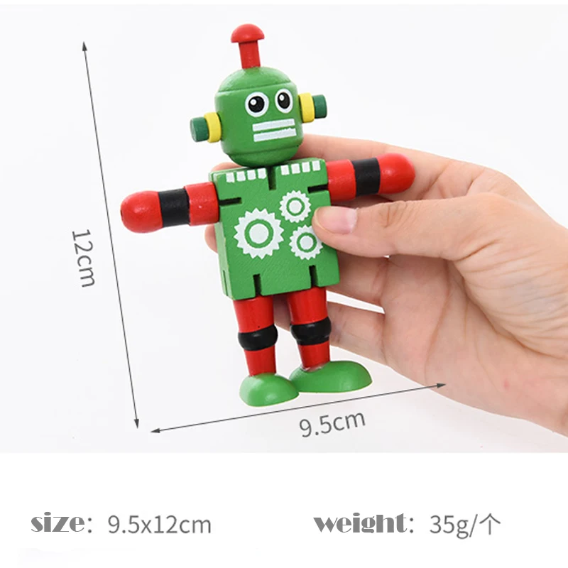 Креативный индивидуальный строительный блок игрушка деревянный деформируемый