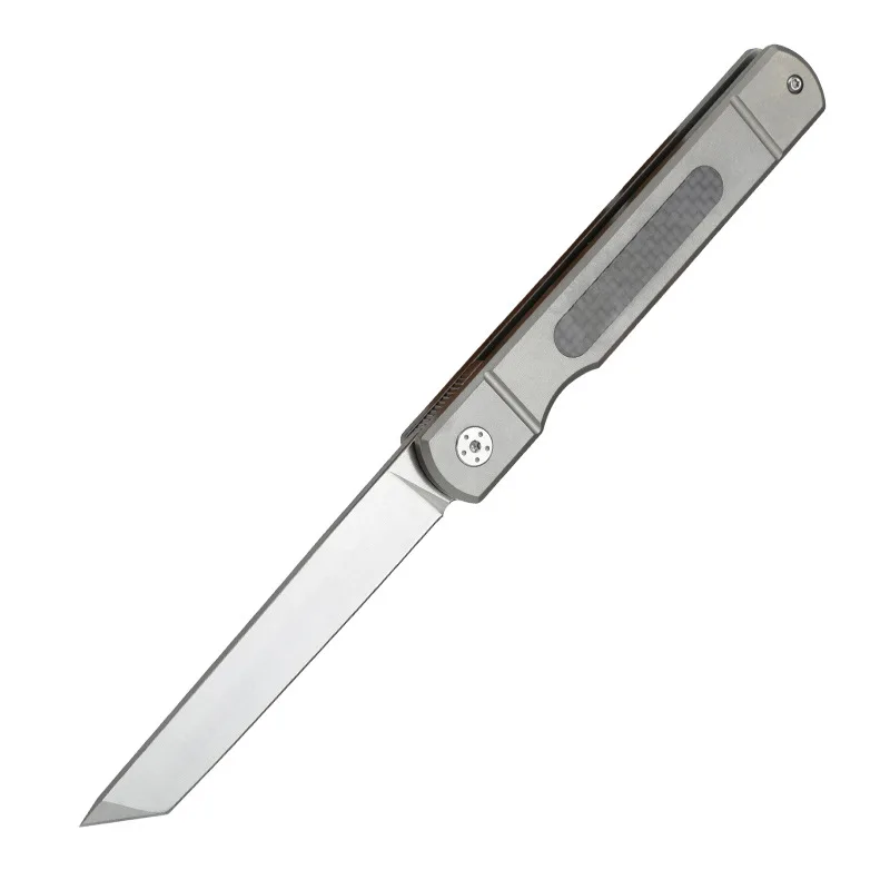 Murah Baru Titanium Pisau Lipat D2 Blade Multi Fungsional Keliaran Bertahan Hidup Pisau EDC Camping Alat Kualitas Tinggi