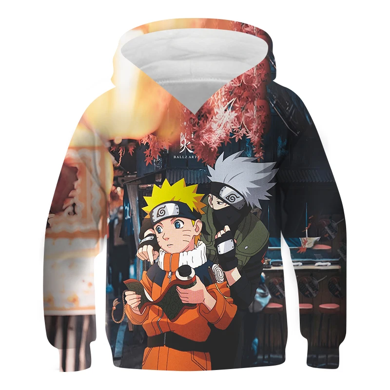 

Boy Hoodies Harajuku Hoodie Anime Clothes Baby Clothing Kakashi Cool Fashion 3d Printed Children's Sweatshirt With Hood Winter