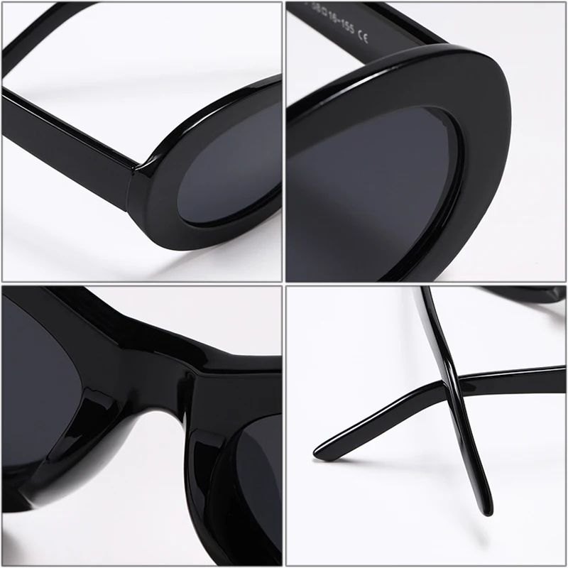 

Retro Oval Women Sunglasses Fashion Jelly Tea Dark Green Eyewear Trending Men Shades UV400 Sun Glasses