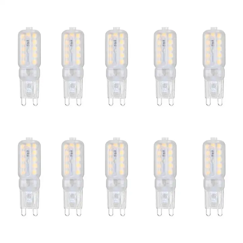 

10PCS LED Bulb 8W G9 Light Bulb AC 220-240V LED Lamp SMD2835 Spotlight Chandelier Lighting Replace Halogen Lamp