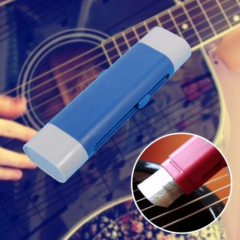 

1 Pcs Guitar Strings Derusting Brush Rubbling Pen Strings Anti Rust Guitar Cleaner String Care Oil Eraser Guitar Accessories