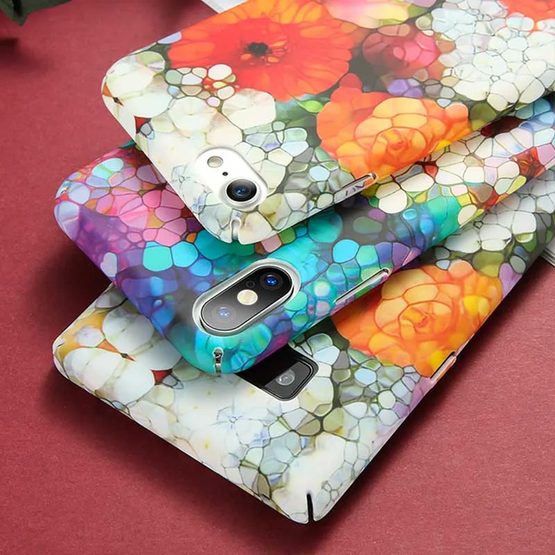 KISSCASE рыбные весы чехол для samsung S10 S9 S8 Plus S7 цветной жесткий мраморный Edge Note 8 9 Coque |