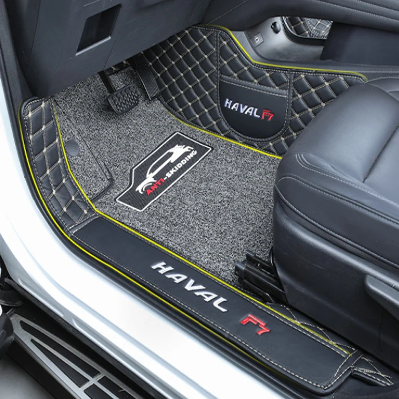 

Автомобильные коврики для Haval F7 F7X 2020 2021, двухслойные, под заказ, автомобильные подкладки для ног, искусственная Обложка, внутренняя напольная подкладка